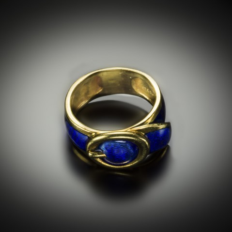 Bague ceinture émaillée Fred