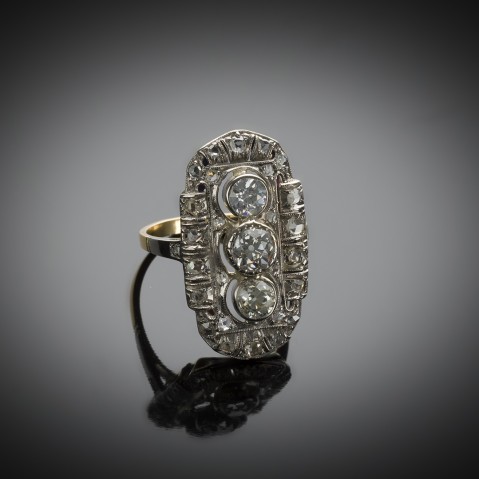 Bague diamants Art Déco (vers 1930)