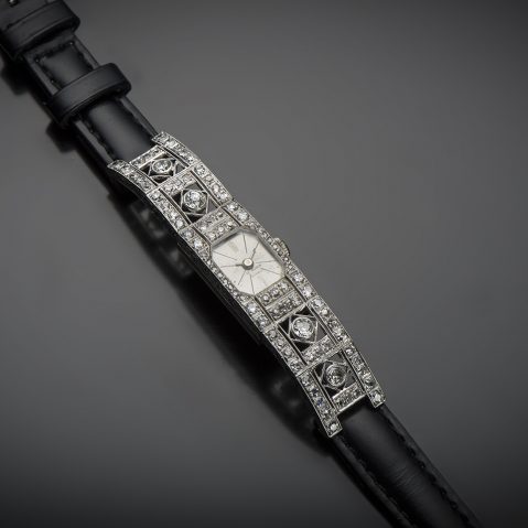 Montre diamants Art Déco (vers 1930)