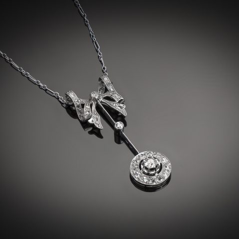 Pendentif diamants Art Déco (vers 1925)
