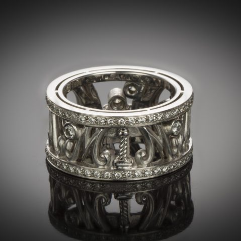 Bague Mellerio dits Meller modèle « Tambourin impérial »