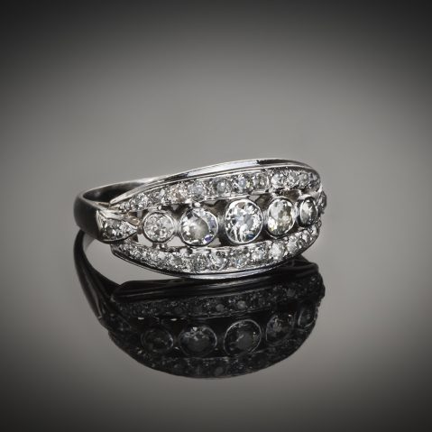 Bague diamants Art Déco (1,50 carat)