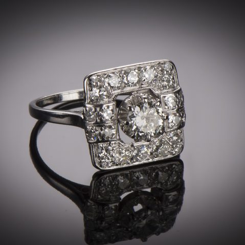 Bague diamants Art Déco