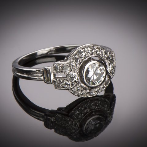 Bague diamants Art Déco