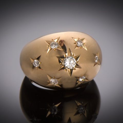 Bague diamants vers 1940