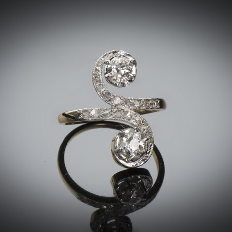 Bague fin XIXe siècle diamants