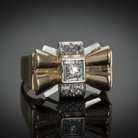 Bague diamants vers 1940