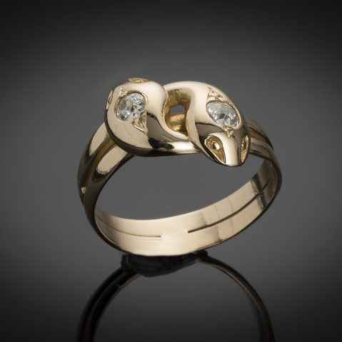 Bague fin XIXe siècle diamants