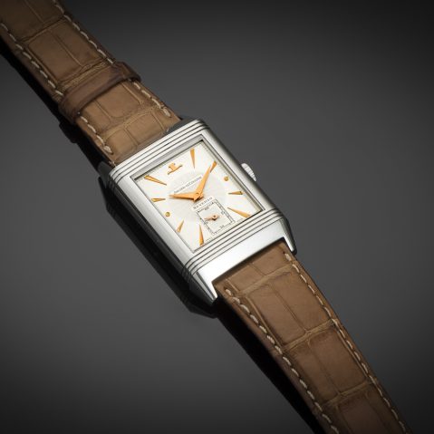Montre Jaeger-LeCoultre Reverso grande taille série limitée avec fond transparent