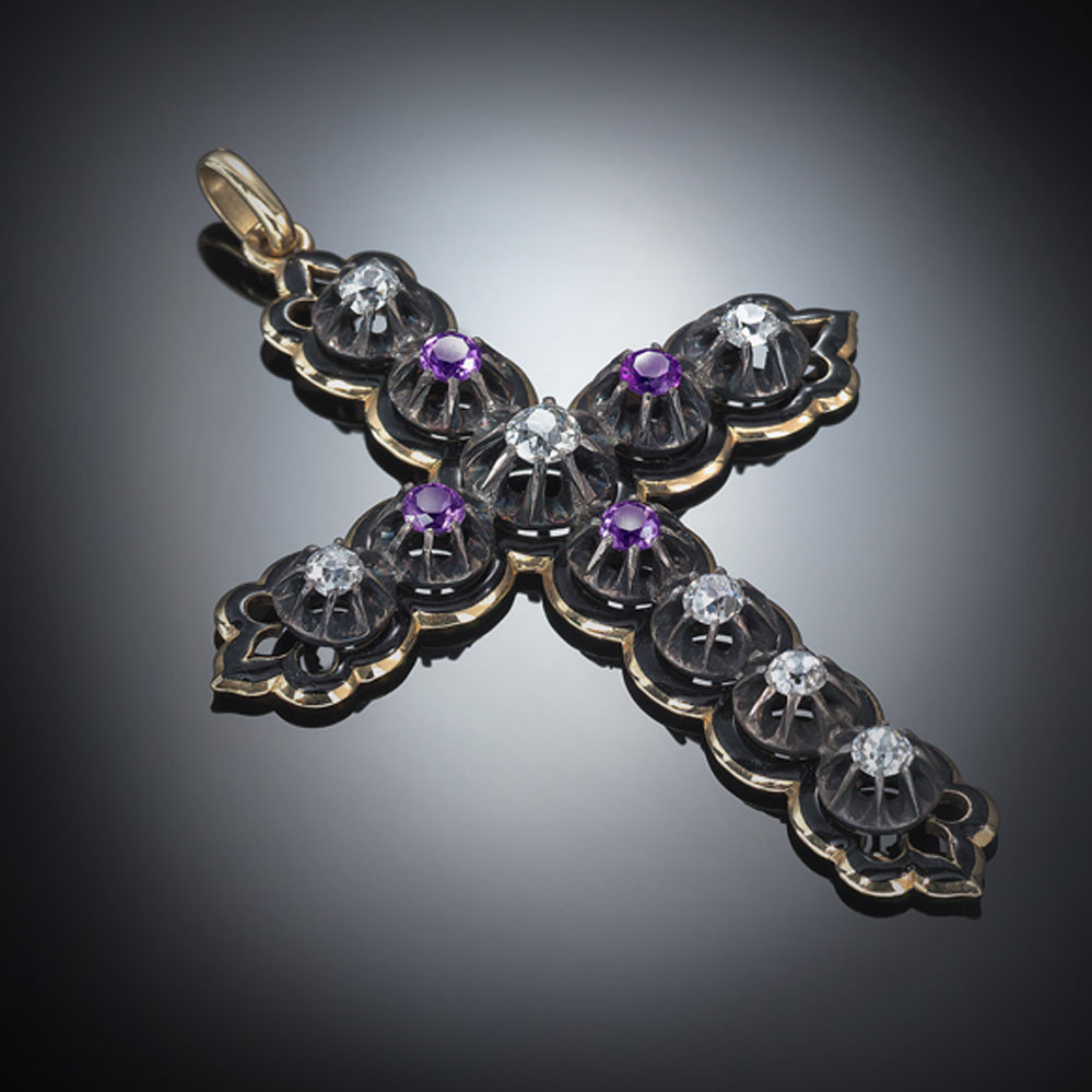 Louis Philippe Ier diamonds and amethysts cross (1830 – 1848)-1
