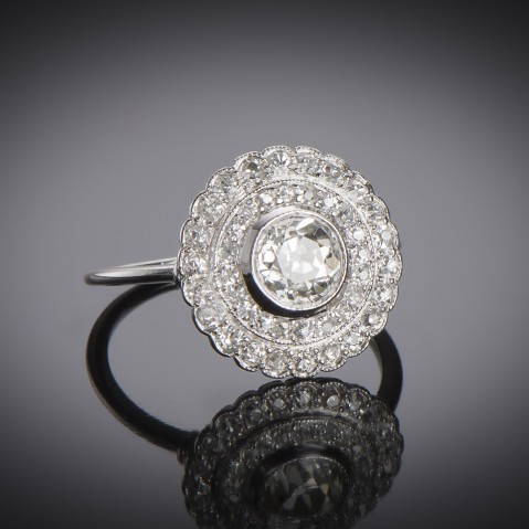 Art Deco diamond ring (2.30 carats)