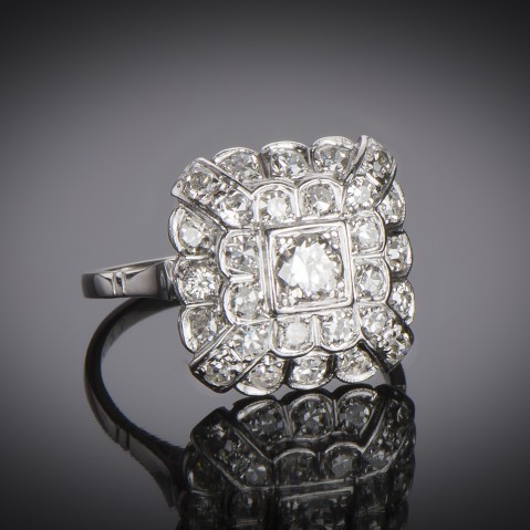 Art Deco diamond ring (1.10 carat)