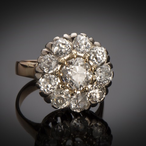 Late nineteenth century diamond ring (3.05 carats)
