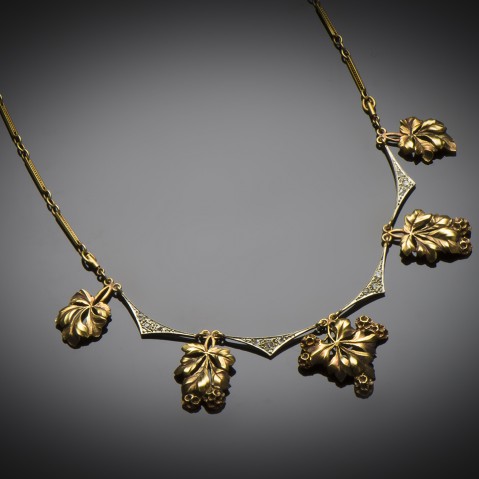 Diamond necklace late 19th century