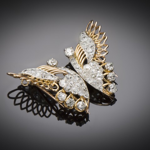 Convertible butterfly brooch circa 1940