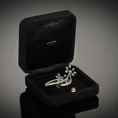 Beaumont diamond brooch