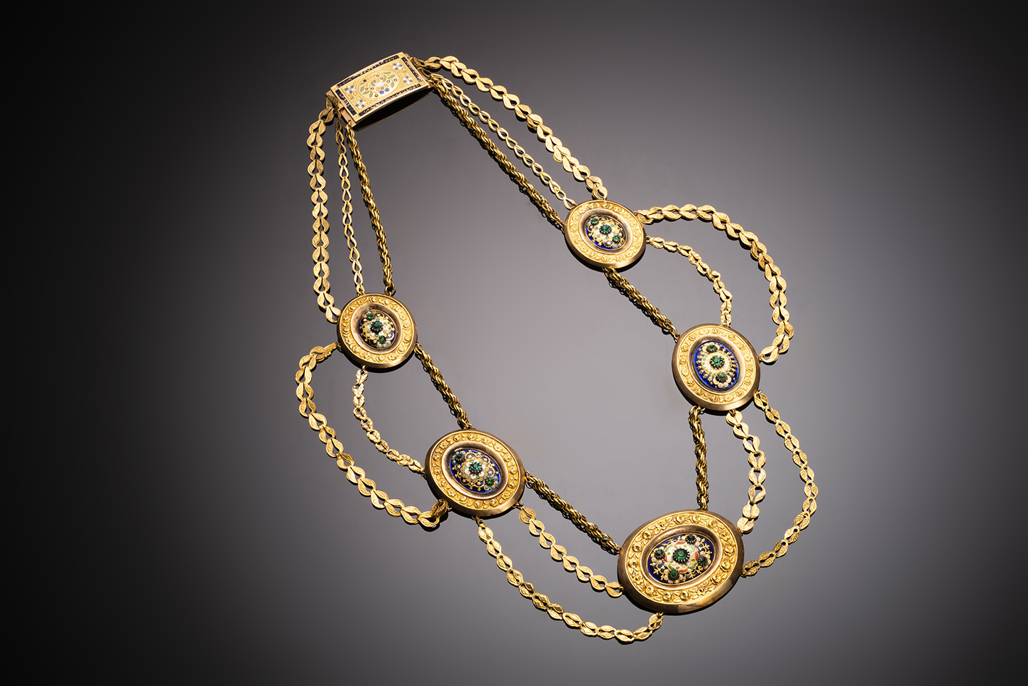 French necklace, early 19th century-1