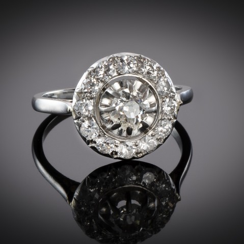 French Art Deco diamond ring