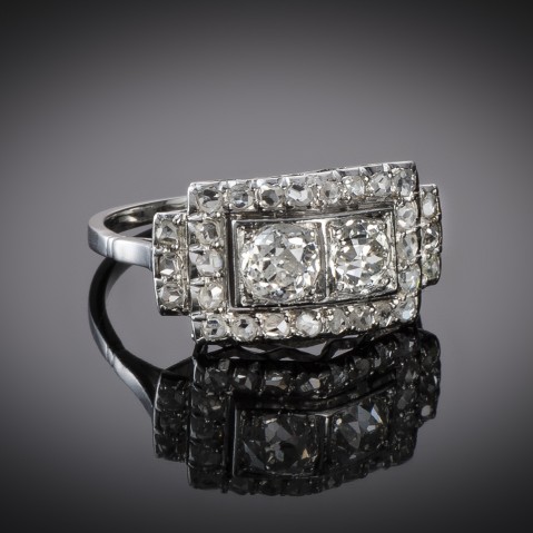 French Art Déco diamond ring