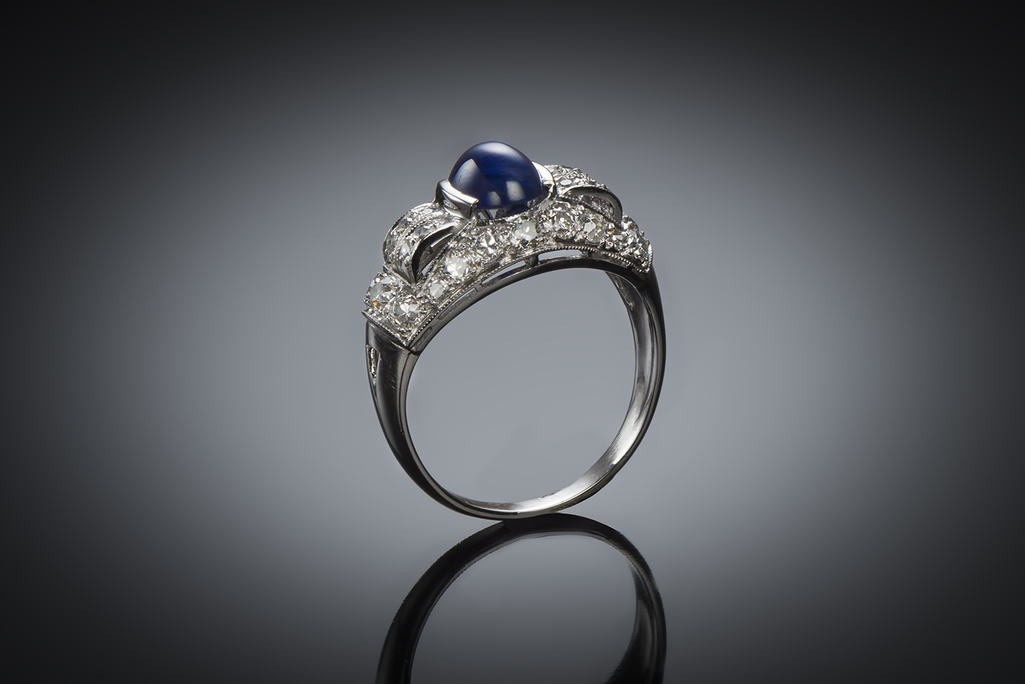 Art Deco sapphire and diamond ring-1