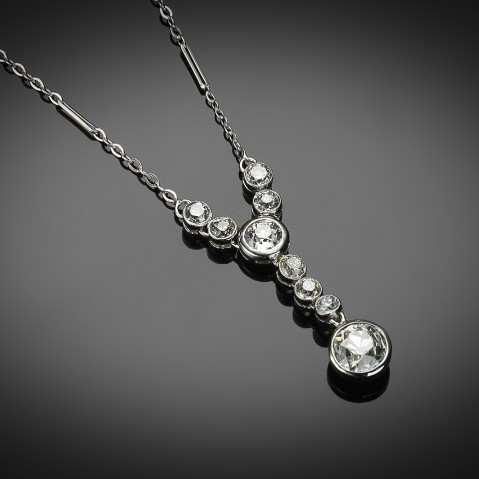 French Art Deco diamond necklace
