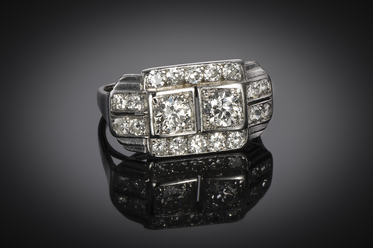 French Art Deco diamond ring-1