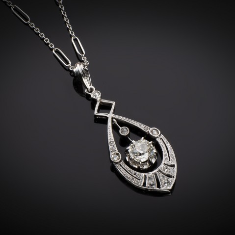 Art Deco diamond pendant