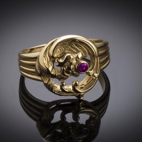 French antique chimera ring