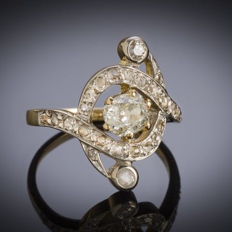 French diamond ring late 19th century