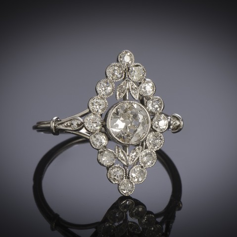 Art Deco diamond ring (1 carat)