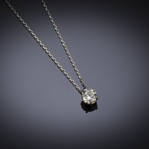Pendant diamond (0.90 carat – HRD certificate)