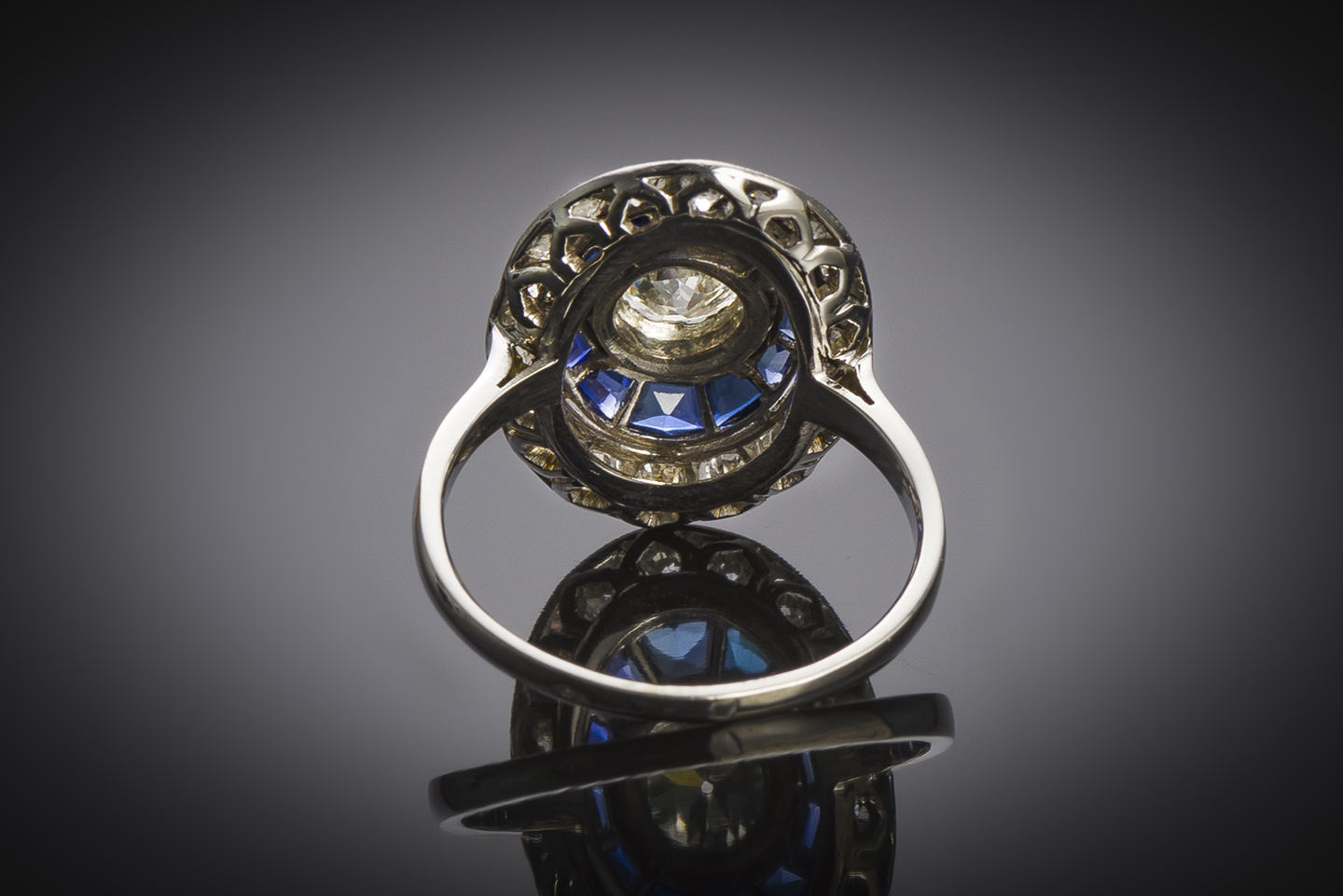 French Art Deco diamond ring (2 carats)-3