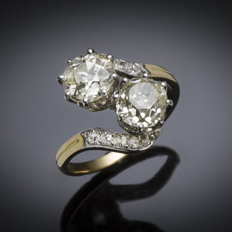 A nineteenth century French diamond ring