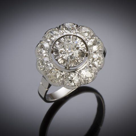 French Art Deco diamond ring