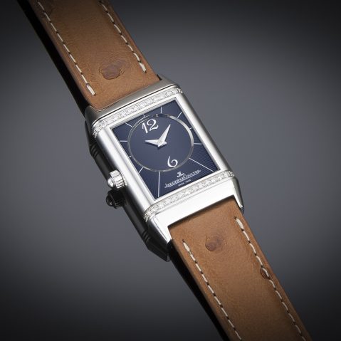 Jaeger LeCoultre Reverso Duoface diamond watch