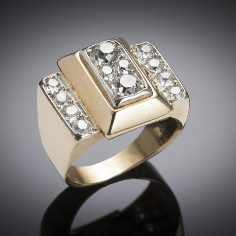 French diamond ring circa 1940 (1 carat)