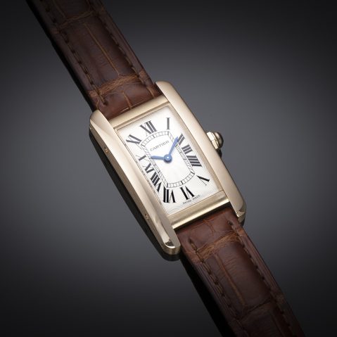 Cartier Tank Americaine pink gold watch – Full set – June 2020 model