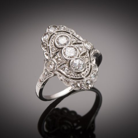 Art deco diamond ring