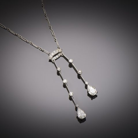 French Art Deco diamond necklace