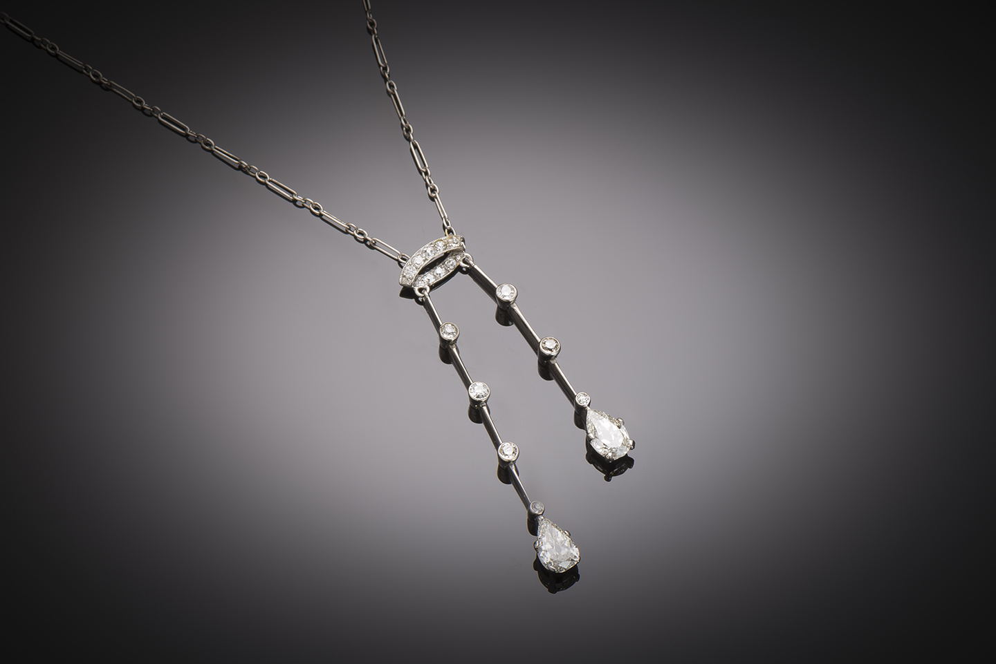 French Art Deco diamond necklace-1