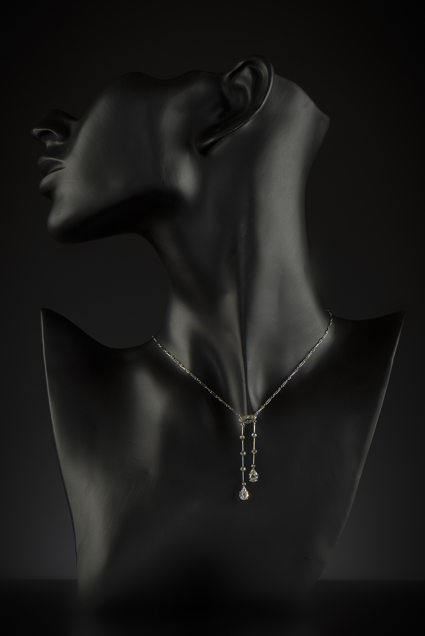 French Art Deco diamond necklace-2