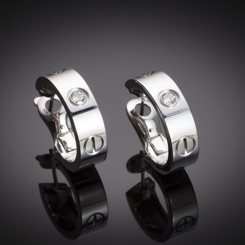 Cartier Love diamond earrings