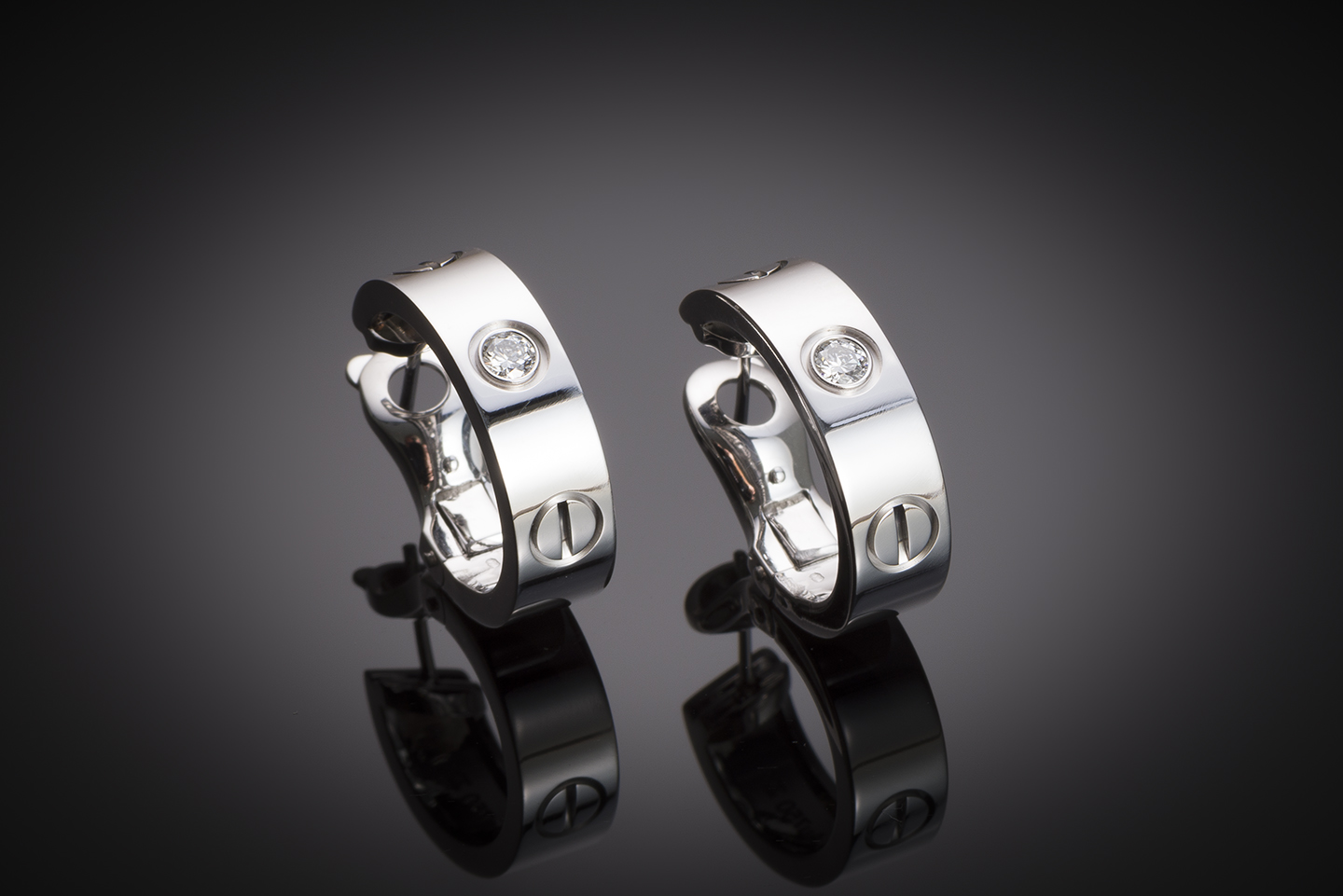 Cartier Love diamond earrings-1