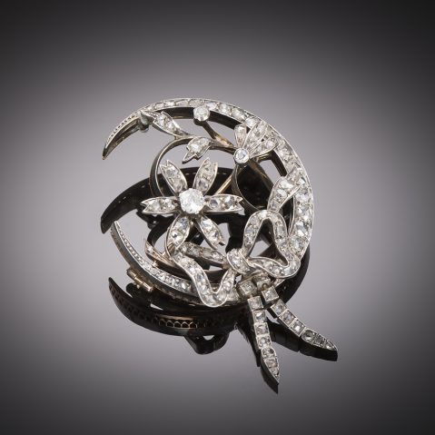 French diamond brooch circa 1880