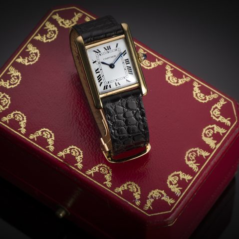 Cartier Tank lady gold vintage 1978 watch (full set)