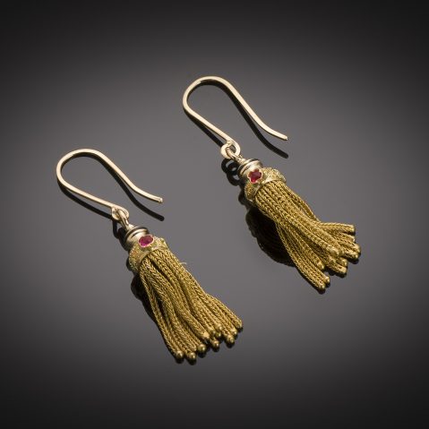 19th century French earrings
