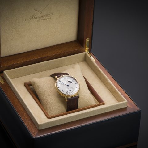 Breguet Classique Power Reserve Moonphase Yellow Gold  – Revision April 2023 and Breguet box