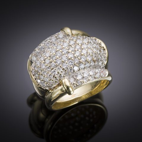 Brilliant diamond vintage ring (about 2.30 carats)