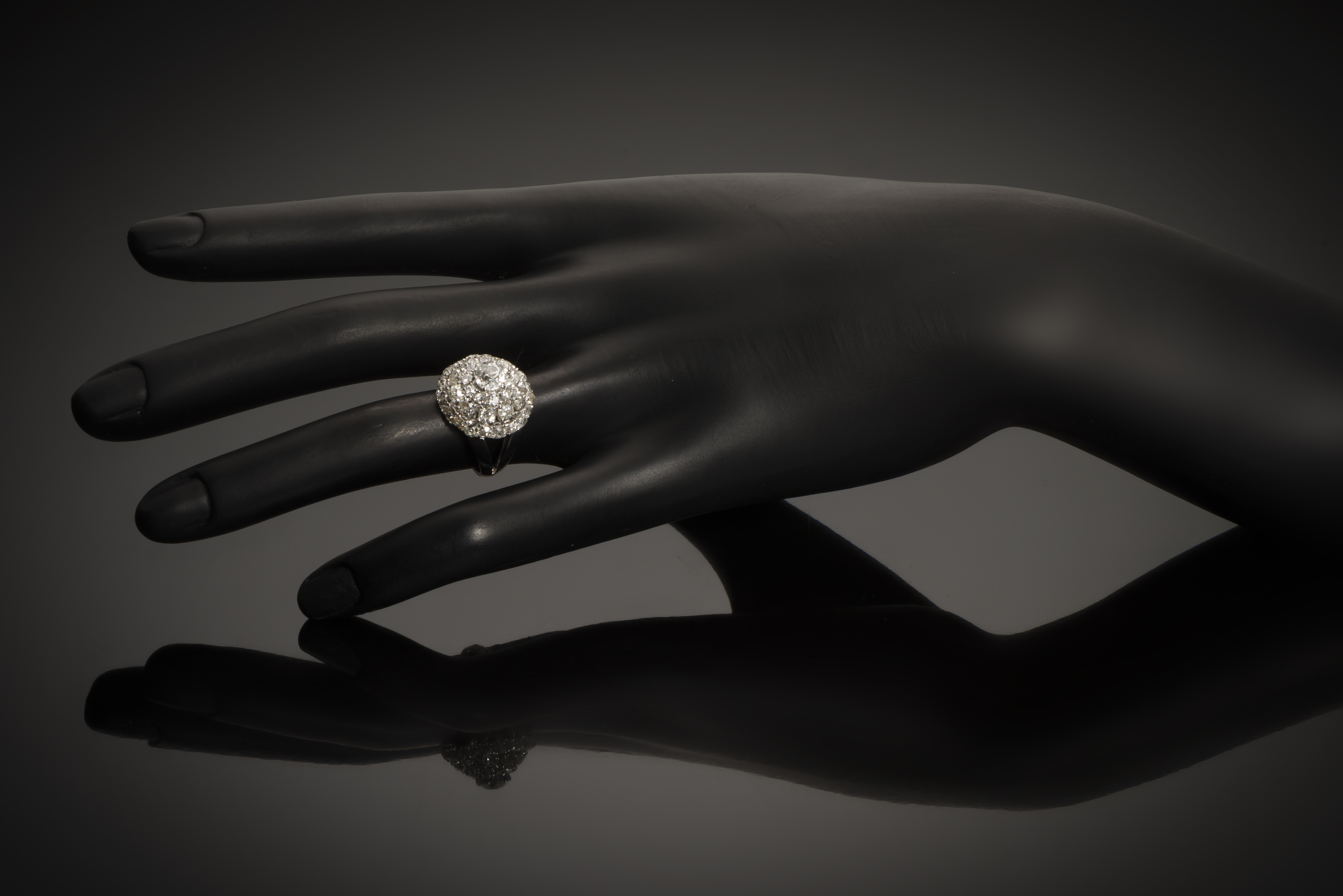 French Boucheron diamond ring (1.80 carat) circa 1950-3