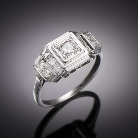 French Art Deco diamond ring